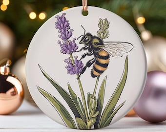 Beekeeper Ornament Gift for Beekeeper Floral Decor Present Bee Hive Lover Beekeeper Ornament Funny Honeycomb Tree Decoration Gift