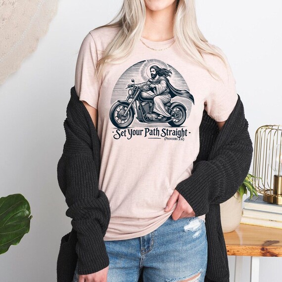 Jesus Clothes Motorcycle T Shirt Christian Shirt Bible Proverbs Gifts Biker Catholic Shirt Yellow Jesus Riding Motorcycles Jacket Christmas