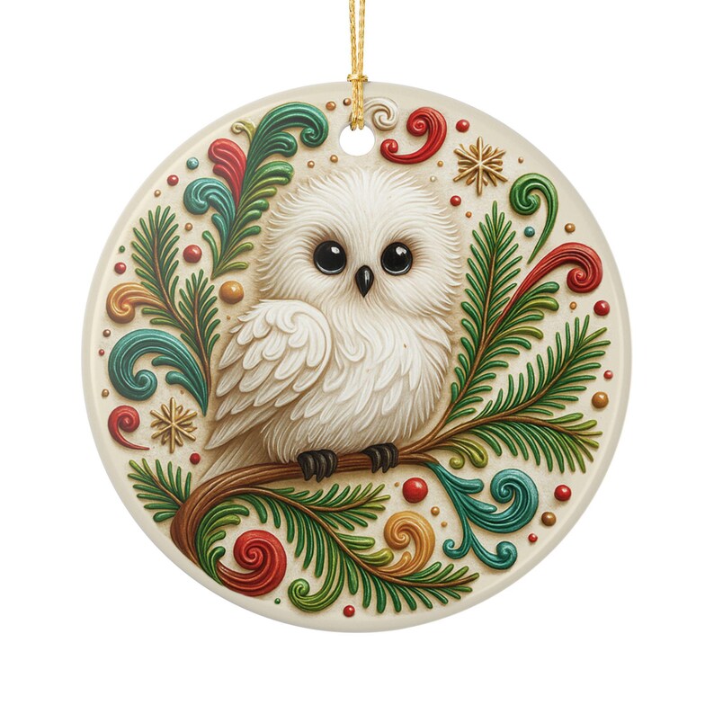 Birdwatcher Ornament Cute Bird Christmas Tree Decor Gift for Bird Lovers and Garden Enthusiasts Perfect for Nature Lovers [NOT 3D - FLAT] image 10