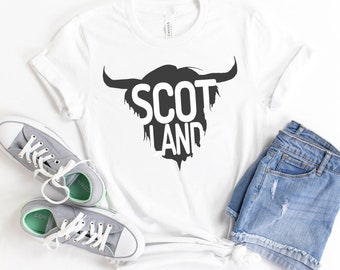 Scottish Tshirt Gift For Being Scottish Shirt Royal Standard Highland Cow Gift Exchange Idea Tam Men Scottish Christmas Present