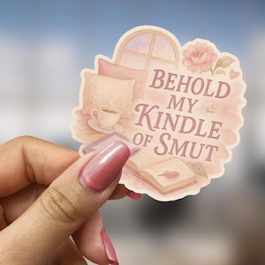 Gift for Romance Reader Smut Kindle Sticker Funny Bookish Laptop Decal Sarcastic Reader Gift Book Lover Humor Reading Ita Accessory