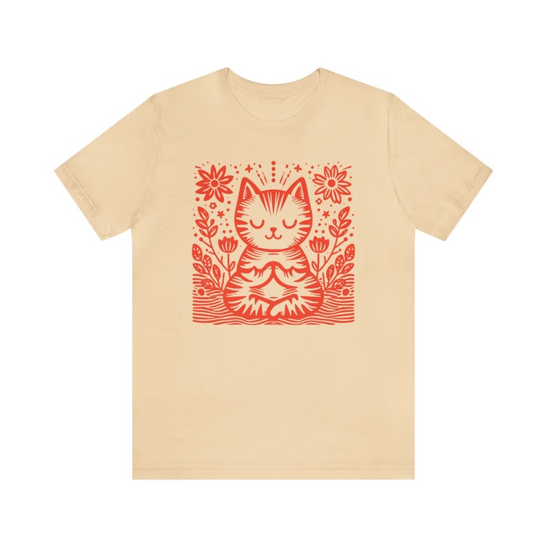 Just Breathe Shirt Meditation Tshirt for Women Yoga Dandelion Shirt for Yoga Instructor Boho Windflower Shirt for Meditation Cat Meditating 画像 3