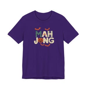 Halloween Ghost Mahjong Tee with Spooky Tee for Mahjong Players Unisex Tee with Cute Ghost Design Halloween Shirt Mahjong Lover Gift image 6