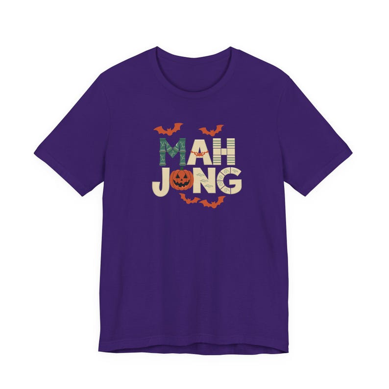 Halloween Ghost Mahjong Tee with Spooky Tee for Mahjong Players Unisex Tee with Cute Ghost Design Halloween Shirt Mahjong Lover Gift image 6