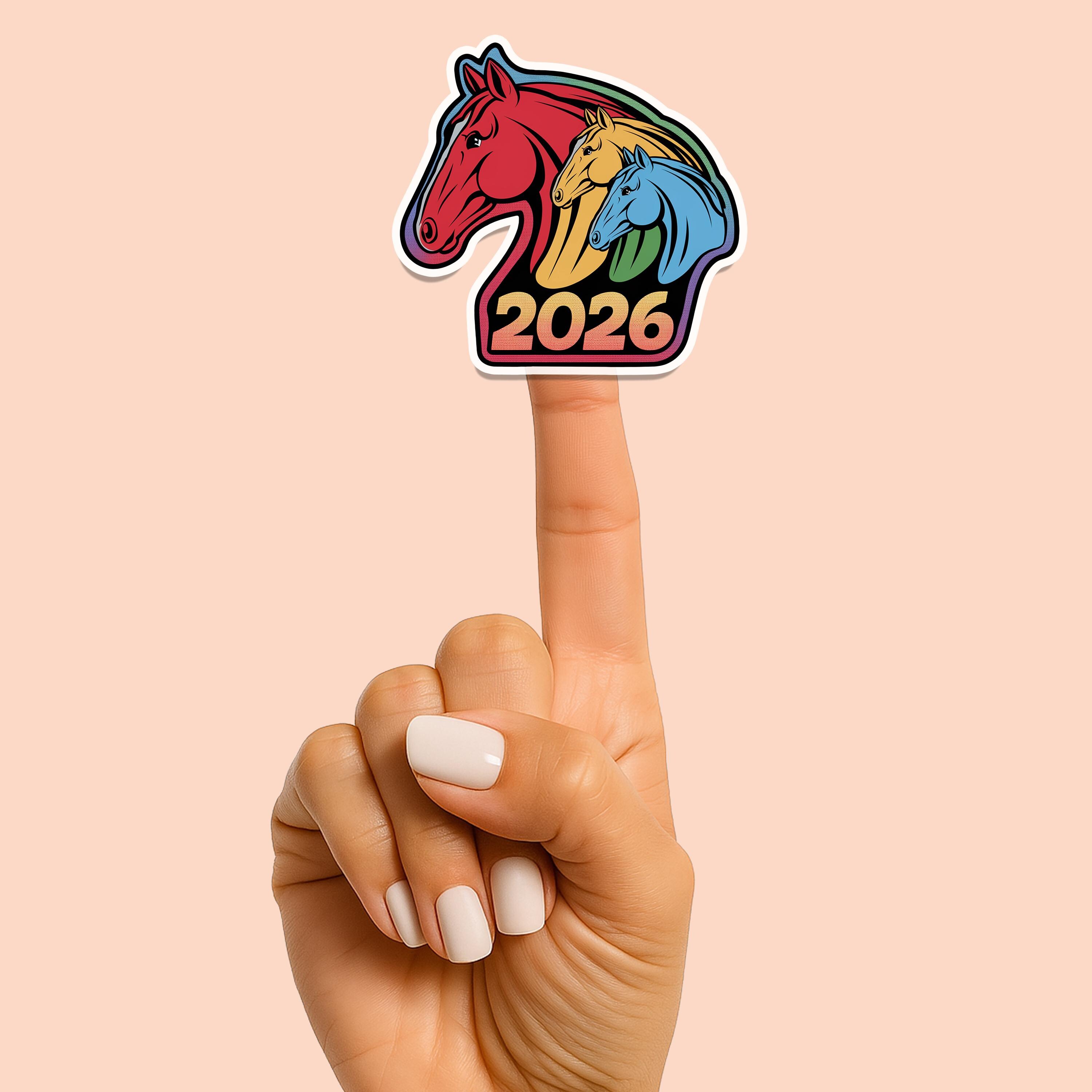 Year of the Horse 2026 Sticker Gift for Chinese Zodiac Collector ...