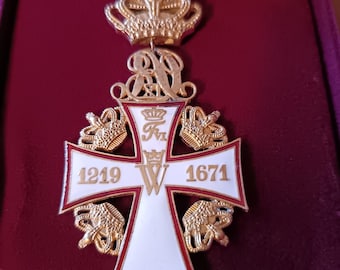 Riddarmedalj - DANNEBROGS ORDEN - Danska kungligheten