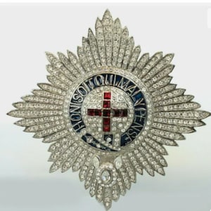 Poitrine étoile de chevalier compagnon ORDRE de la jarretière