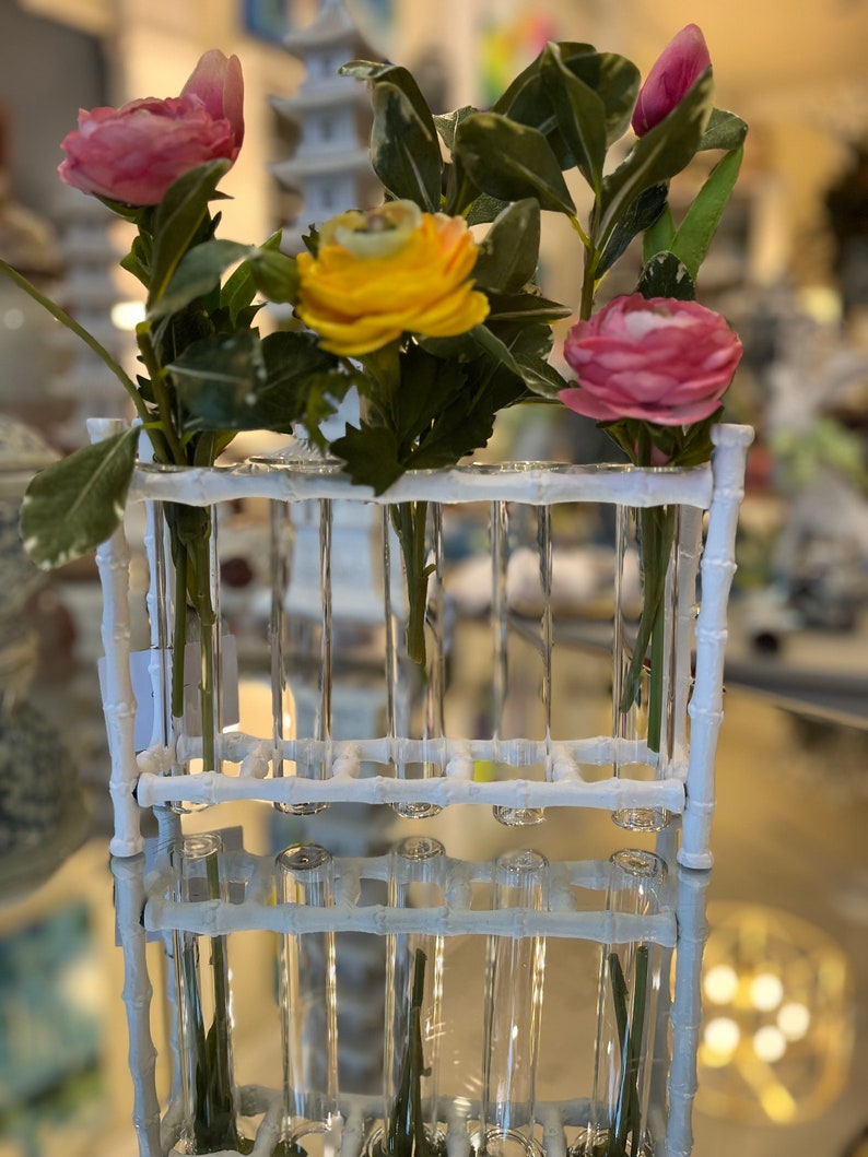 Faux Bamboo Tube Vase Planter Vase Test Tube Vase Test Tube Flower