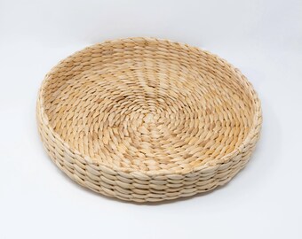 Handwoven Banana Leaf Tray: Natural Home Decor Organizer