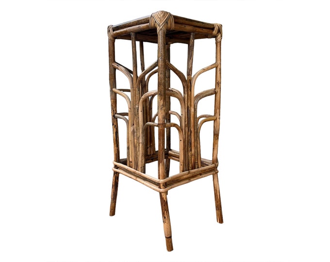 Rattan Plant Stand Etsy