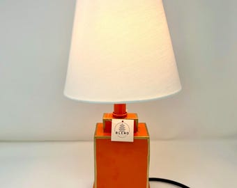 Mini Tole Tea Jar Lamp: Hand-Painted Chinoiserie Accent Lamp