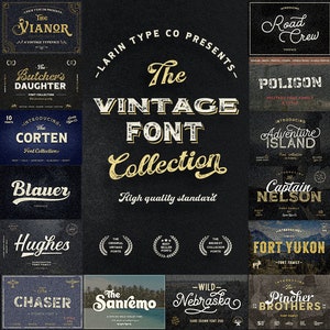 30+ Vintage Font Bundle Vol.2
