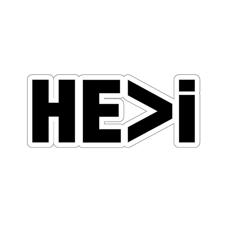 He is Greater Than I Sticker Etsy