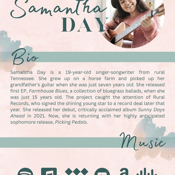 Music Artist Epk Template Etsy Music Artist Epk Template Etsy