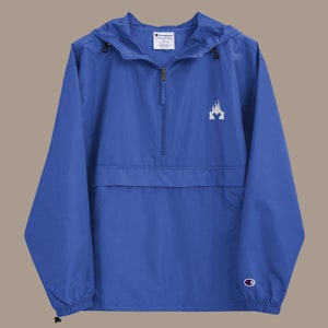 Hidden Mickey Cinderella Castle Embroidered Champion Packable Jacket