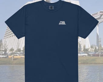 Contemporary Resort Embroidered Comfort Colors Tee | Disney Vacation Club Member Shirt | Monorail