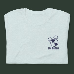 Geborduurd T-shirt Disney Vacation Club-lid | Shirt voor DVC-leden | Subtiele Disney-kleding