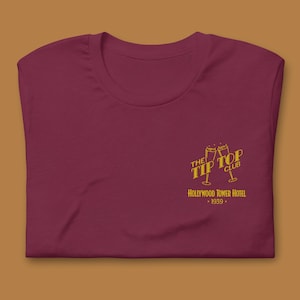 Jollywood Nights Tip Top Club Embroidered Tee | Disney’s Hollywood Studios Shirt | Hollywood Tower Hotel | Subtle Disney Apparel