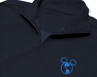 DVC Vacation Club Embroidered Fleece Quarter Zip | Subtle Disney-Inspired Pullover