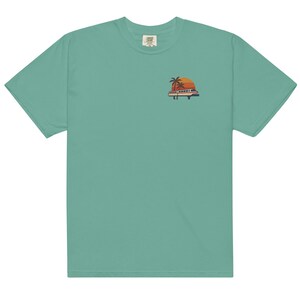 Monorail Embroidered Comfort Colors T-Shirt | Subtle Disney Tee