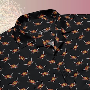 Disney Cruise Line Pirate Night All-over Print Button Down | DCL Hawaiian Collared Shirt | Subtle Disney Cruise Shirt | Castaway Cay Outfit