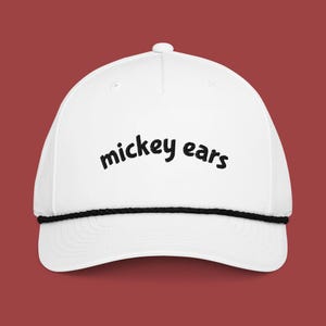 Mickey Ears Embroidered Classic Rope Hat | Subtle Disney Cap