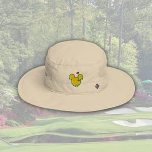 Mouse-ters Mickey Golf Columbia Booney-hatt | Solhatt inspirerad av golfturneringar | Disney-hatt med bred brätte för utomhusbruk