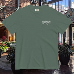 Port Orleans French Quarter Embroidered Comfort Colors Tee | Subtle Disney Resort Shirt