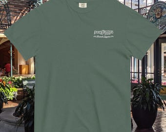 Port Orleans French Quarter Embroidered Comfort Colors Tee | Subtle Disney Resort Shirt