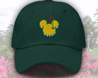 Mouse-ter’s Mickey Golf Tournament Inspired Embroidered Dad Hat | Subtle Disney Cap | Disney Golf Apparel | Minimalist Disney Adult Hat