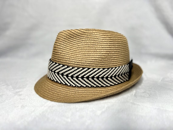 Chevron print ribbon Fedora Jacquard Woven Chevron Fedora/fashion Hat Band - Etsy main image 3