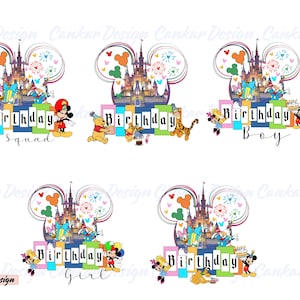 Bundle Birthday Squad Png, Happy Birthday Png, Magical Kingdom Png, Birthday Castle Png, Birthday Boy, Birthday Girl,Vacay Mode Png