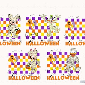 Mouse and Friends Halloween Bundle Png, 2024 Halloween Family Trip Bundle Png, Trick Or Treat Png, Spooky Season Png, Halloween Costume