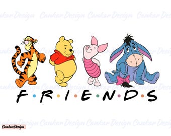 Winnie the Pooh Png, Winnie the Pooh Friends Png, Pooh Cricut Png, Instant Download