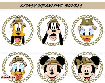 Maus und Freunde Safari Png Bundle, magisches Königreich Png, Tierreich Png, Familienurlaub Png, Vacay Modus Png, sofortiger Download