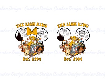 Lion King Family Vacation PNG, Magical Kingdom Safari Trip Digital Download, Simba Nala Mickey Ears Sublimation Design