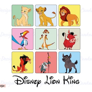 Lion King Characters Png, Lion King Clipart, Lion King Png, Hakuna Matata Png, Simba Png, Animal Kingdom Png, Vacay Mode, Family Trip Png