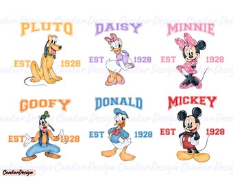 Mouse and Friends Png Bundle, Family Trip Png, Mouse Est Co Png, Family Vacation Png, Vacay Mode Png, Png Files Clipart, Digital Download