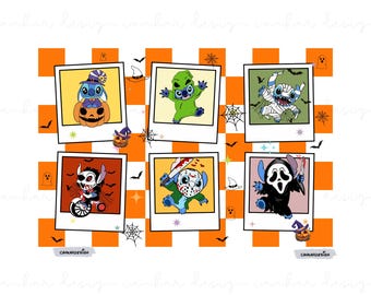 Halloween Stitch Png, Trick Or Treat Sublimation Design,  Halloween Png, Stitch Cut File, Happy Halloween Png, Spooky Vibes Png