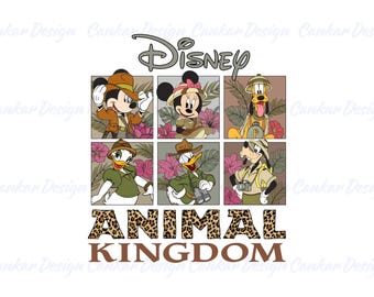 Safari Mouse and Friends PNG, Magical Kingdom Family Trip Shirt Design, Adventure Park Squad Clipart