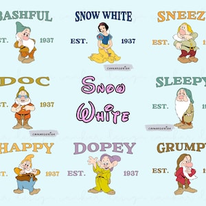 Snow White Princess Bundle Png, Snow White and Seven Dwarfs Png, Family Trip Png, Vacay Mode Png, Magical Kingdom Png, Princess Png