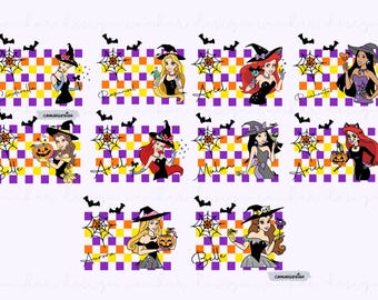 Princess Halloween Bundle Png, Princess Png, Halloween Png, Princess Characters Clipart,  Trick Or Treat Png, Cut files for Cricut,