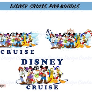 Family Cruise Png Bundle, Mouse and Friends Cruise Png Bundle, Cruise Clipart Bundle, Cruise Trip Png, Ship Travel Png, Let&#39;s Cruise Png