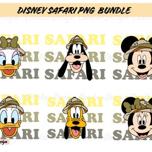 Animal Kingdom Png Bundle, Magical Kingdom Png, Mouse and Friends Png, Safari Png Bundle, Safari Clipart, Mouse Safari Png, Family Trip