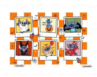 Stitch Halloween Png, Stitch Horror Png, Trick Or Treat Png, Spooky Png, Stitch Cut File, Lilo Stitch Halloween Png, Digital File,