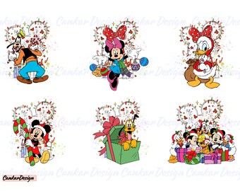 Mouse and Friend Christmas Png Bundle, Christmas Castle Png, Mouse and Friend Clipart, Merry Christmas Png, Holiday Season, Instant Download