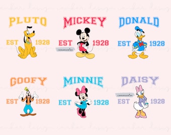 Mouse Vector Png Bundle, Mouse and Friends Png, Retro Friends Png, Family Trip Png, Png Files For Print, Digital File,