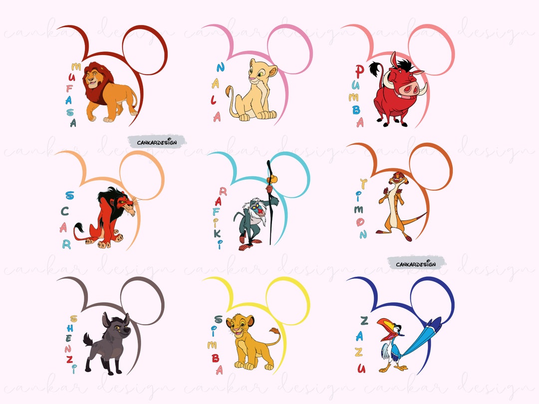 Bundle Lion King Svg, Simba Svg, Pumba Svg, Timon Svg, Rafiki Svg ...