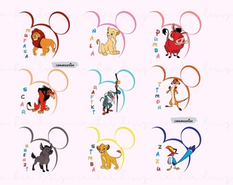 Bundle Lion King Svg, Simba Svg, Pumba Svg, Timon Svg, Rafiki Svg, Family Vacation Png, Hakuna Matata Png, Svg Files for Cricut