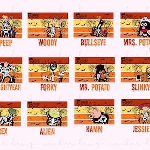 Ensemble Halloween Toy Story au format PNG, Personnages de Toy Story sur le thème d'Halloween, Vous avez un ami en moi png, téléchargement immédiat